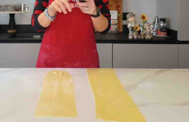 impasto steso per chiacchiere