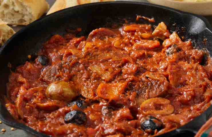 carne alla pizzaiola in padella
