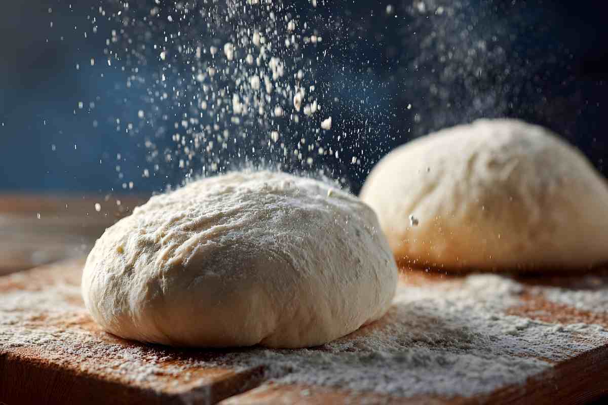 panetti di impasto per pizza