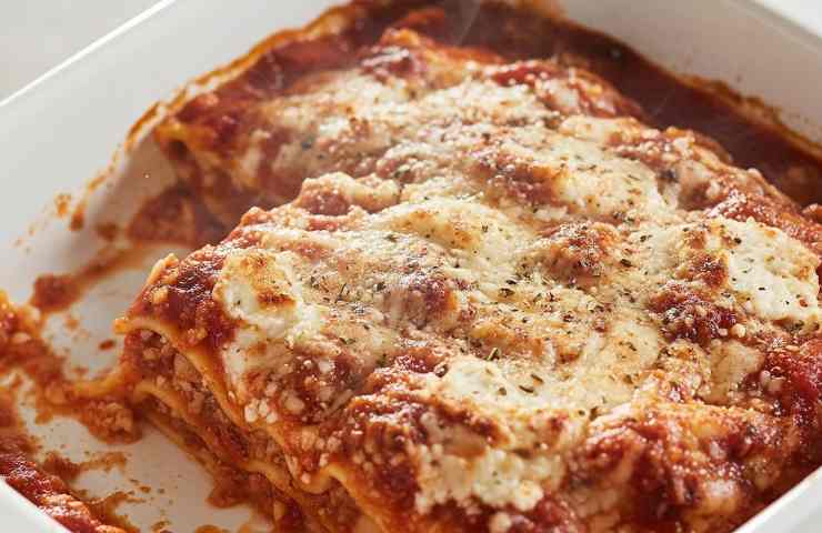 lasagna in una pirofila