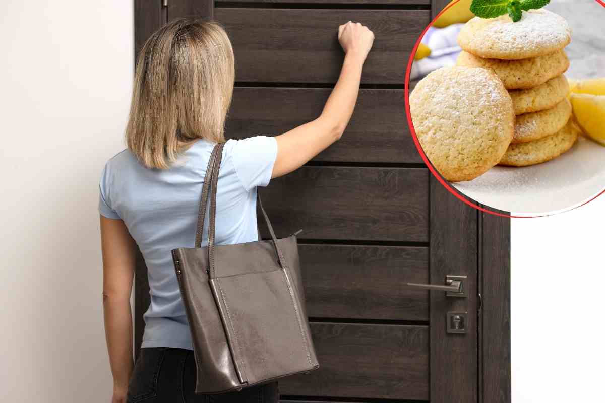 vicina di casa che bussa alla porta